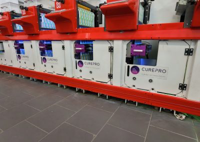 curepro led lamps installation on printing machine 2