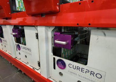 curepro led lamps installation on printing machine